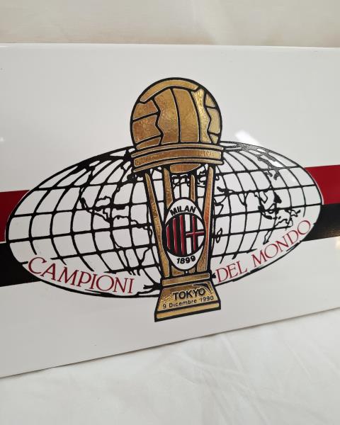 PIASTRELLA MILAN CAMPIONI DEL MONDO 1990