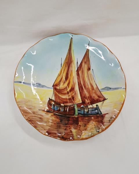 PIATTO ORNAMENTALE GUALDO T. BARCHE A VELA