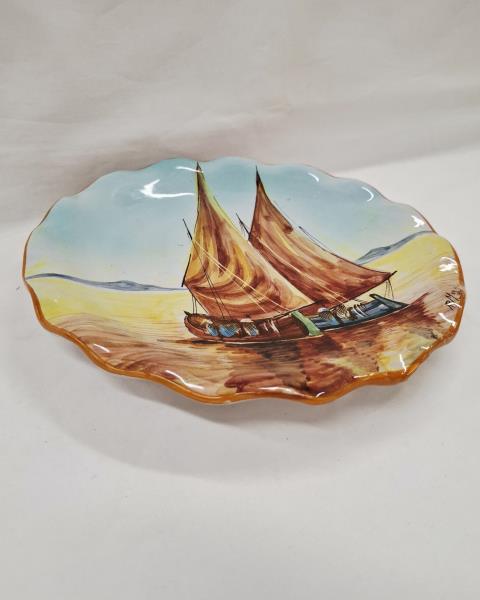 PIATTO ORNAMENTALE GUALDO T. BARCHE A VELA