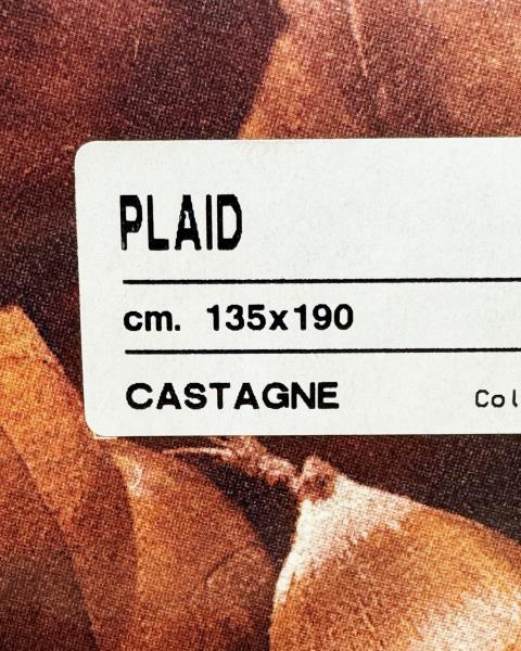 PLAID ZUCCHI MARRONE CASTAGNE