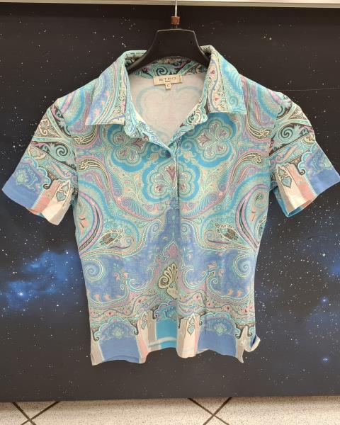 POLO ETRO FANTASIA AZZURRA TG 42