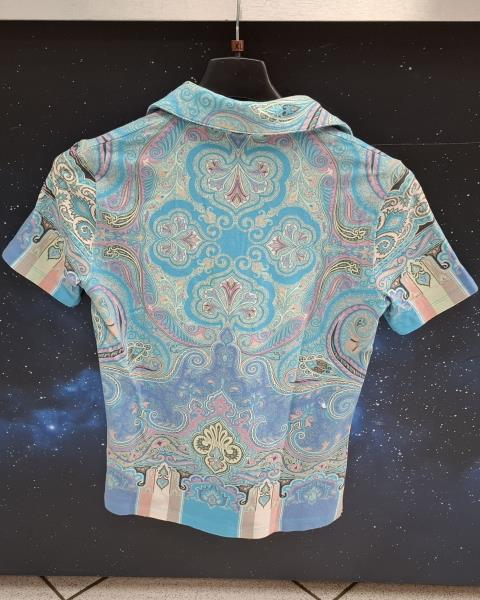 POLO ETRO FANTASIA AZZURRA TG 42