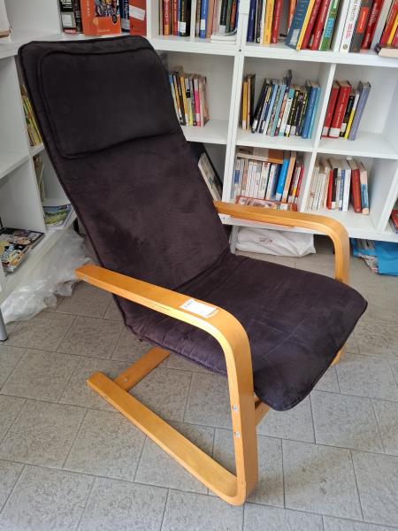 POLTRONA BASE LEGNO TESSUTO