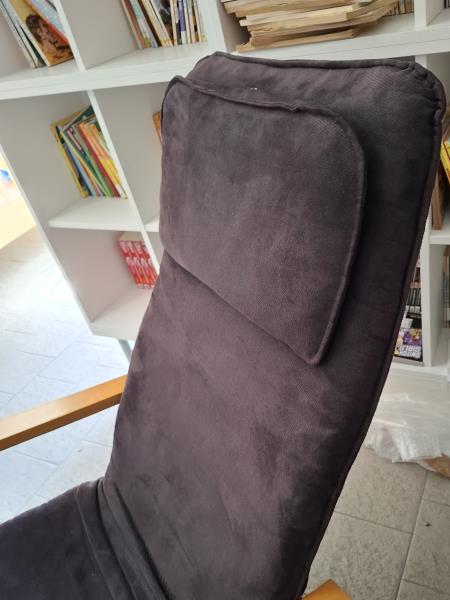 POLTRONA BASE LEGNO TESSUTO