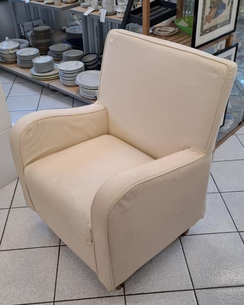 POLTRONA BEIGE SFODERABILE - NUOVA TAG