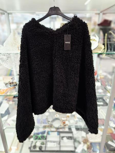 PONCHO VOGUE NERO PELO