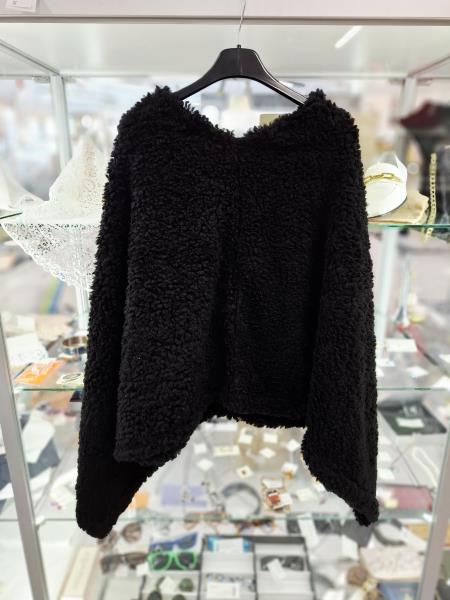 PONCHO VOGUE NERO PELO
