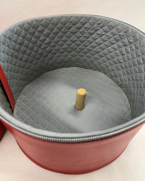 PORTA PARRUCCA/CAPPELLI VINTAGE ROSSO