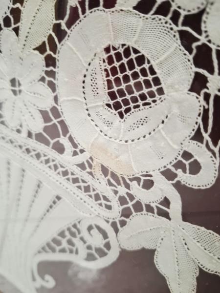 QUADRO CORNICE DORATA VASO FIORI PIZZO CANTU'
