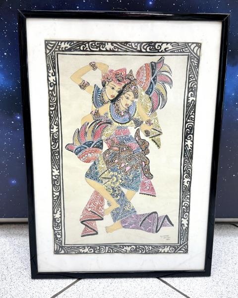 QUADRO DANZATRICI INDONESIANE BATUAN BALI