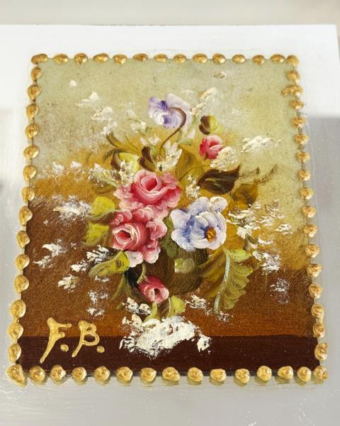 QUADRO FRANCESCO BERTINI CORNICE OTTAGONALE