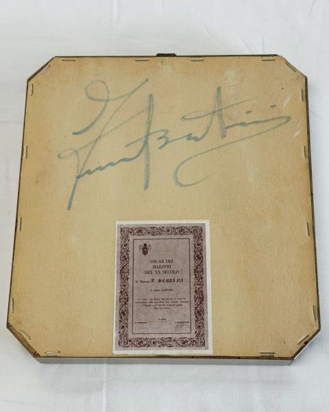 QUADRO FRANCESCO BERTINI CORNICE OTTAGONALE