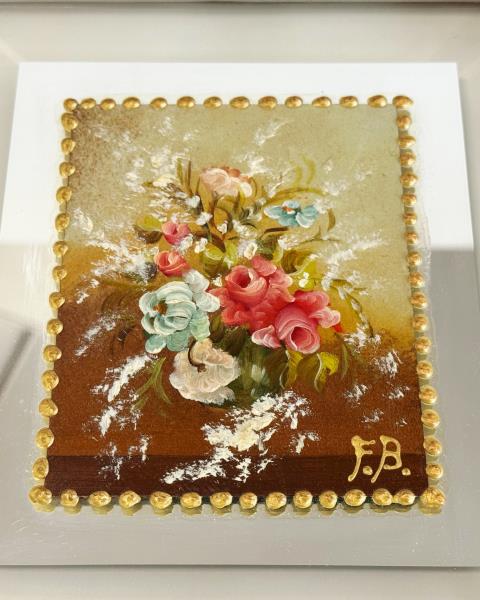 QUADRO FRANCESCO BERTINI CORNICE OTTAGONALE