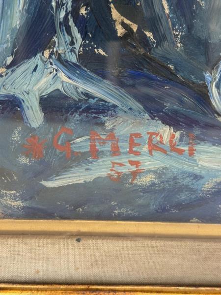 QUADRO TEMPERA G. MERLI 1957 70x50