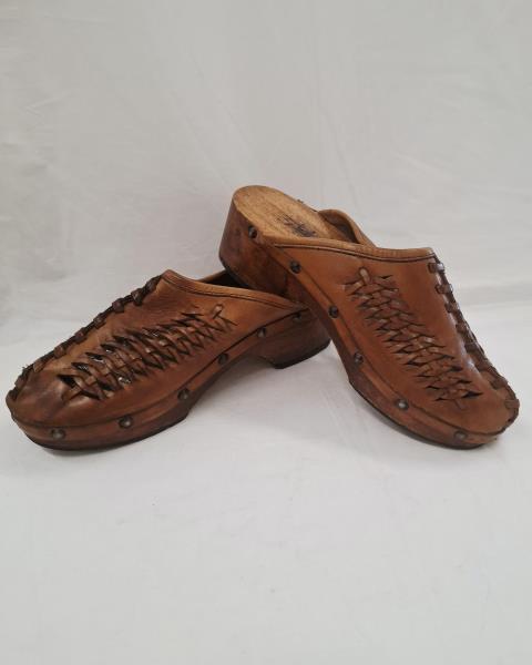 SABOT LEGNO E CUOIO VINTAGE N 43