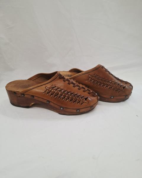 SABOT LEGNO E CUOIO VINTAGE N 43