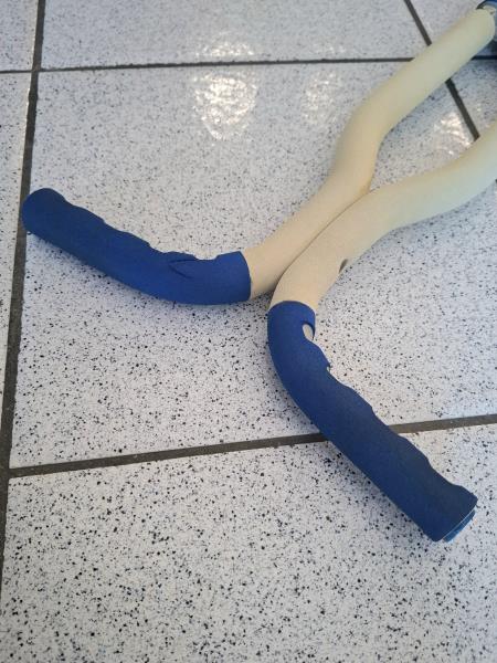 SALTERELLO A MOLLA BIANCO BLU