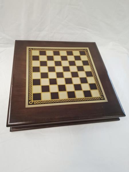 SCACCHIERA LEGNO MEDIEVALE