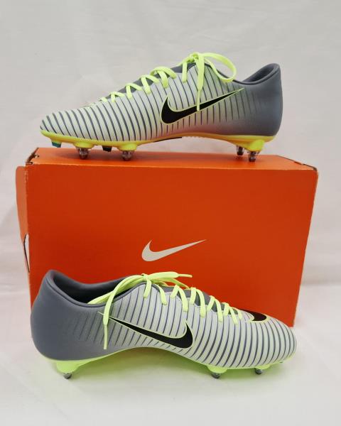 SCARPA CALCIO MERCURIAL GRIGIO GIALLO FLUO N 40 NUOVA!