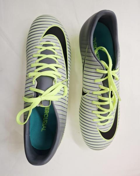 SCARPA CALCIO MERCURIAL GRIGIO GIALLO FLUO N 40 NUOVA!