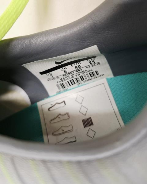 SCARPA CALCIO MERCURIAL GRIGIO GIALLO FLUO N 40 NUOVA!