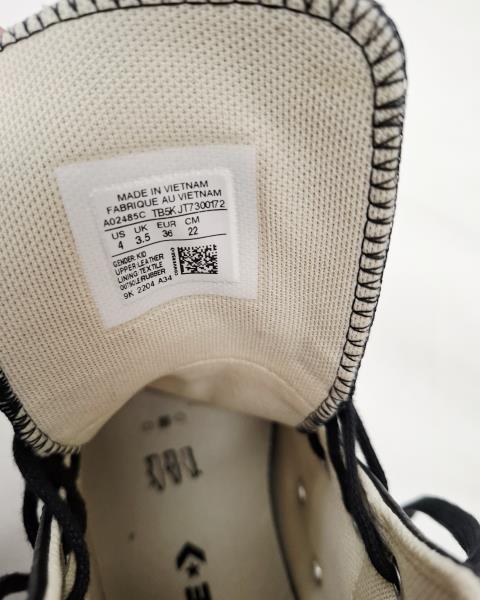 SCARPA CONVERSE ALL STAR NERA PELLE N 36