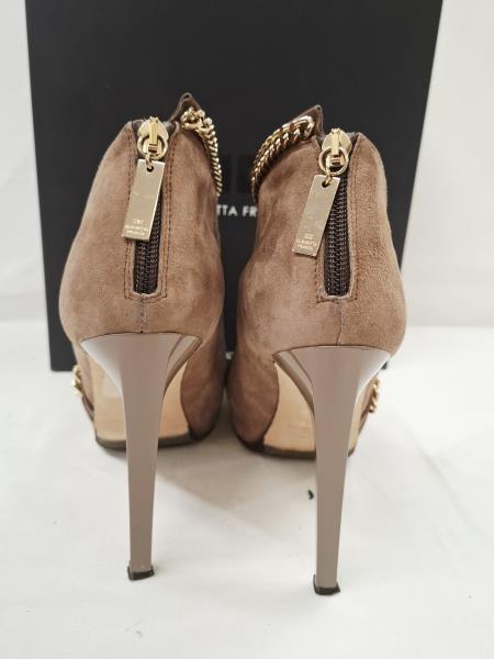 SCARPA ELISABETTA FRANCHI BEIGE CATENELLA DORATA N 40