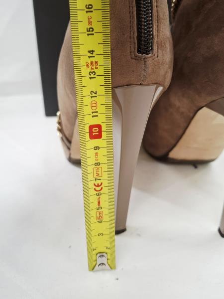 SCARPA ELISABETTA FRANCHI BEIGE CATENELLA DORATA N 40