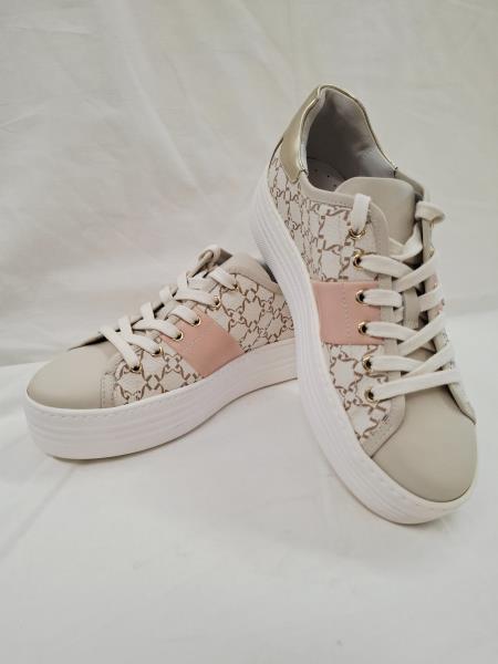 SCARPA NERO GIARDINI BIANCA BEIGE N 37