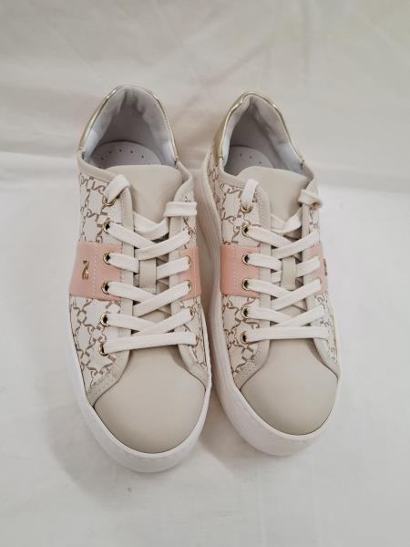 SCARPA NERO GIARDINI BIANCA BEIGE N 37