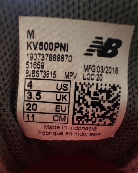 SCARPA NEW BALANCE GRIGIA FUXIA N 20