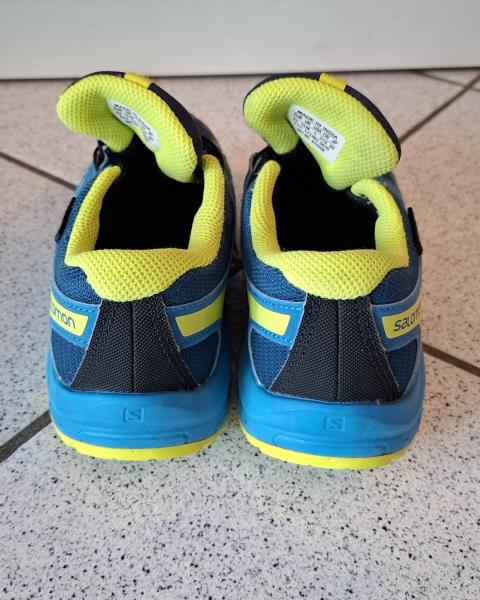 SCARPA SALOMON AZZURRE GIALLE N 32