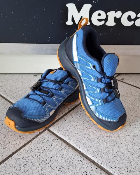 SCARPA SALOMON BLU ARANCIONE N 34