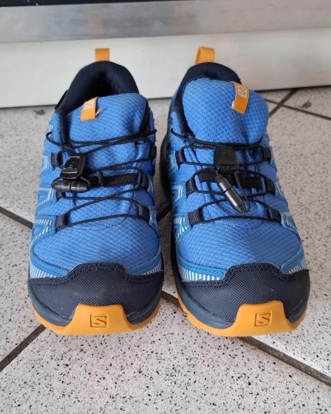 SCARPA SALOMON BLU ARANCIONE N 34