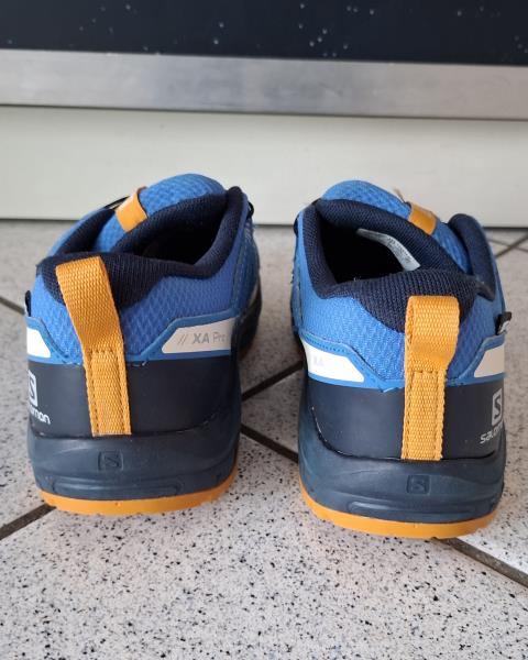 SCARPA SALOMON BLU ARANCIONE N 34