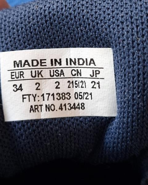 SCARPA SALOMON BLU ARANCIONE N 34