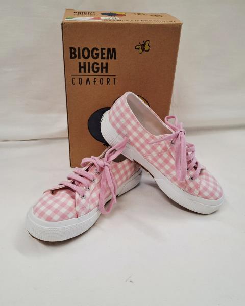 SCARPA SUPERGA TELA ROSA QUADRETTI N 30