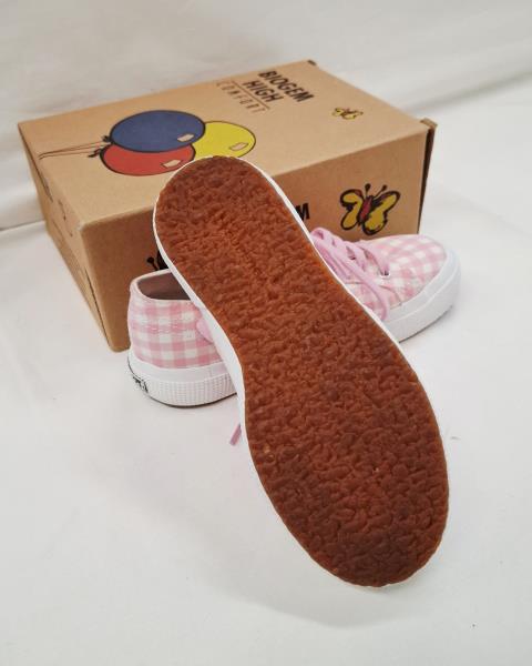 SCARPA SUPERGA TELA ROSA QUADRETTI N 30