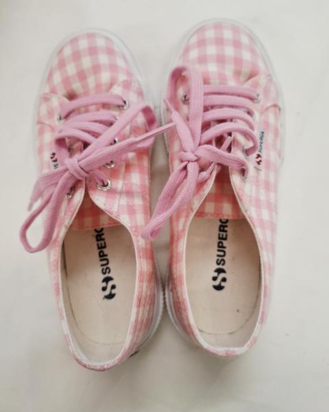 SCARPA SUPERGA TELA ROSA QUADRETTI N 30