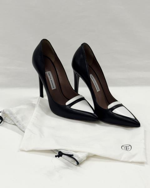 SCARPA TABITHA SIMMONS NERA BIANCA TACCO N 36