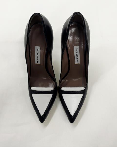 SCARPA TABITHA SIMMONS NERA BIANCA TACCO N 36