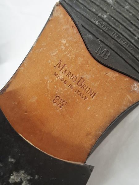 SCARPA UOMO MARIO BRUNI NERA LACCI N 43 1/2