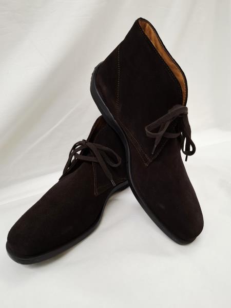 SCARPONCINO UOMO OLD TWEED MARRONE CAMOSCIO N 43