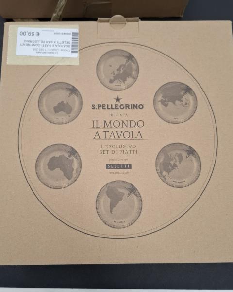 SCATOLA 6 PIATTI CONTINENTI SELETTI X SAN PELLEGRINO
