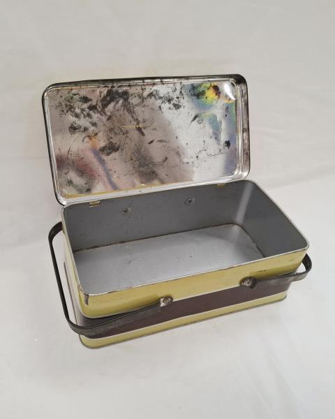 SCATOLA LATTA VINTAGE CON MANICI