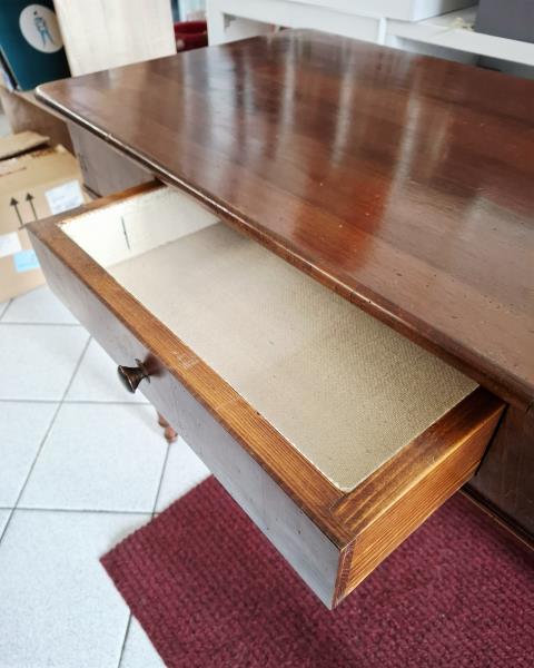 SCRITTOIO D'EPOCA CON SEDIA