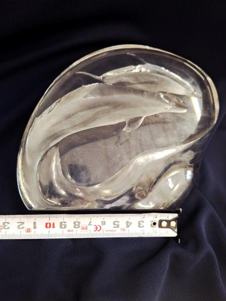 SCULTURA CRISTALLO DELFINO MATS JONASSON