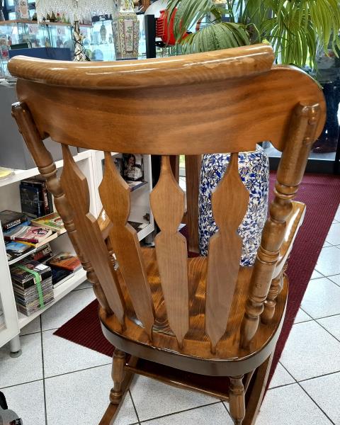 SEDIA  A DONDOLO  LEGNO