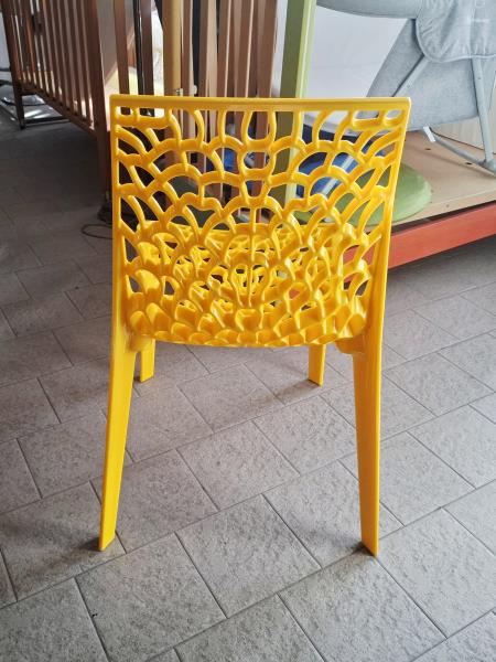 SEDIA GRANDSOLEIL GRUVYER GIALLA