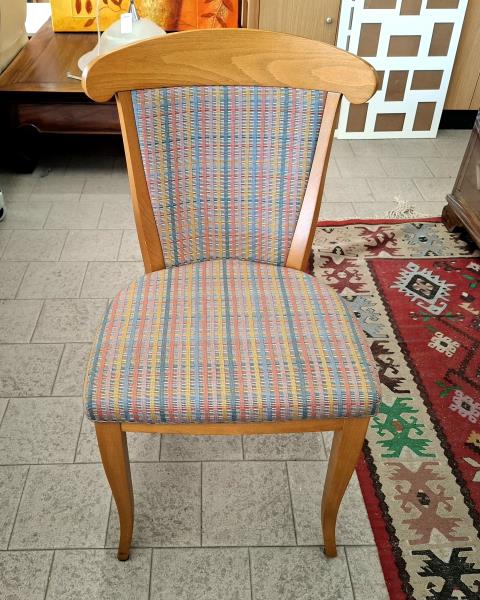 SEDIA LEGNO TESSUTO COLORI STILE MISSONI